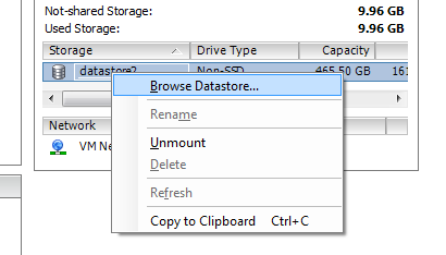 Browse Datastore...