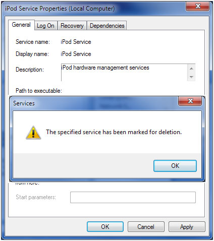 iPod Service Properties