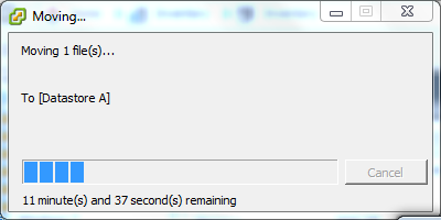 Moving progress bar