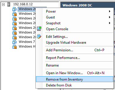 Remove from Inventory