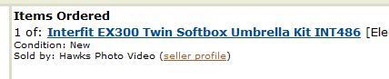 Screenshot of order on Amazon.co.uk Screenshot of order on Amazon.co.uk