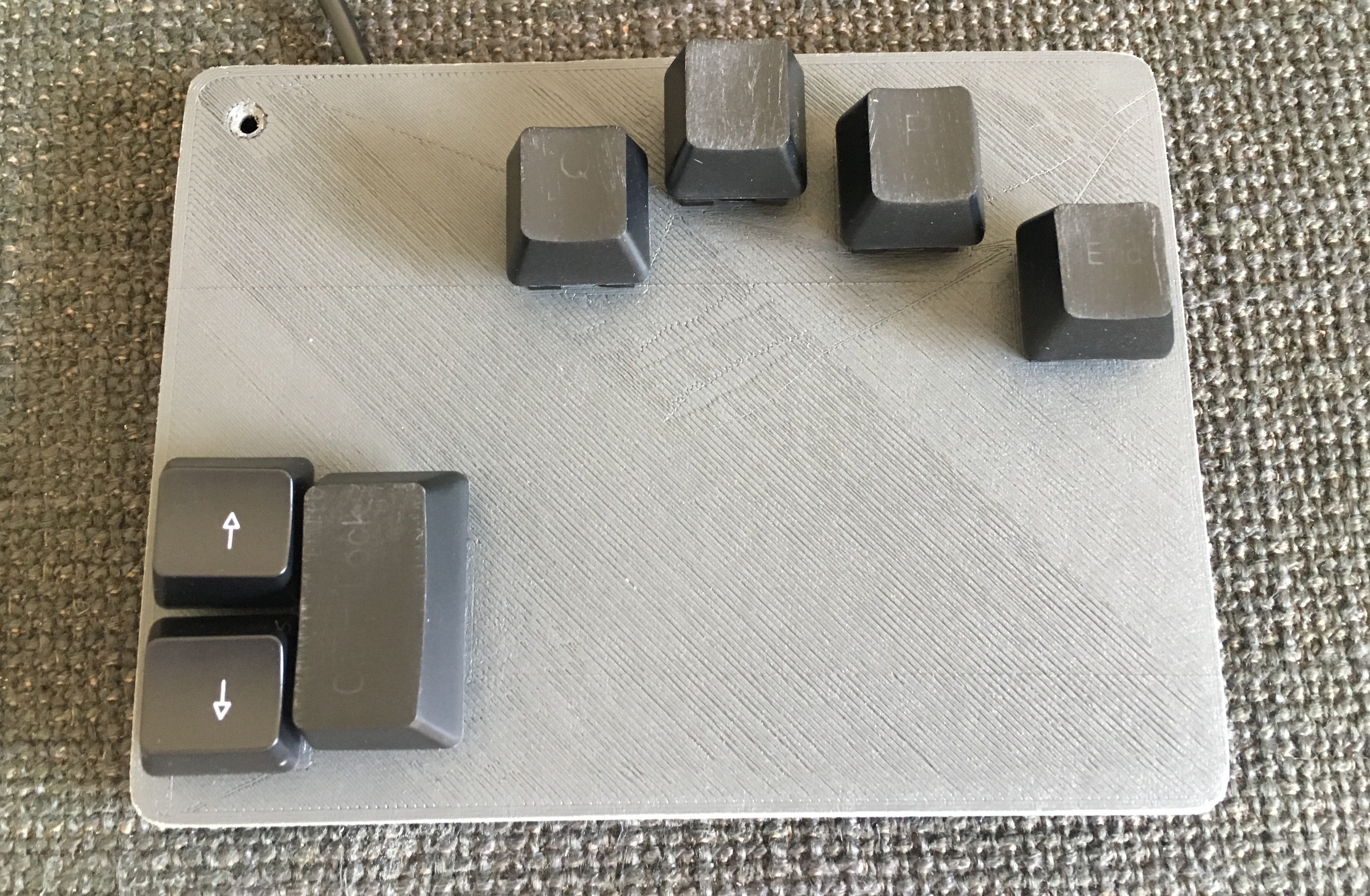Printed and assembled keyboard Printed and assembled keyboard