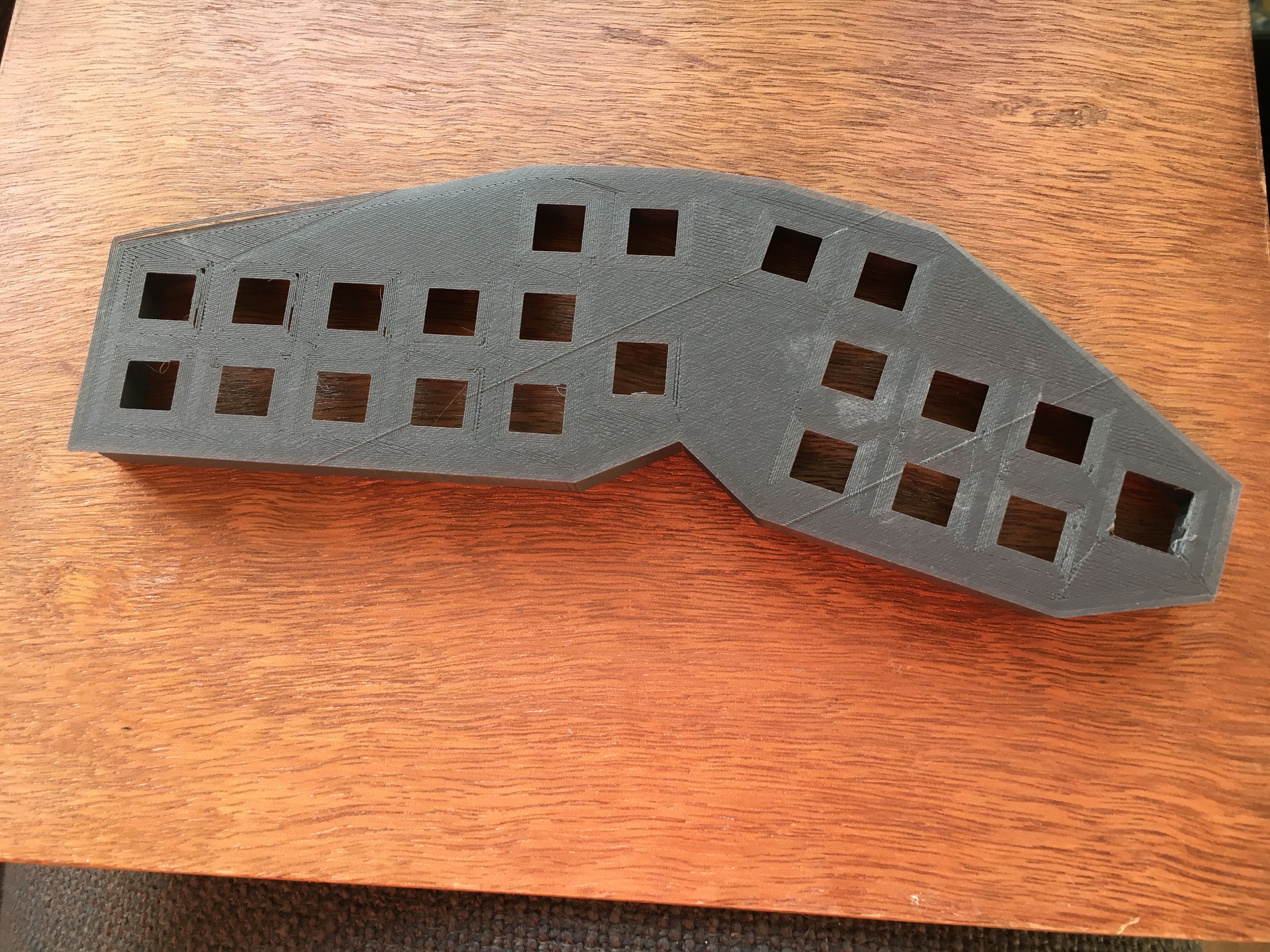 Printed case before cleaning Printed case before cleaning