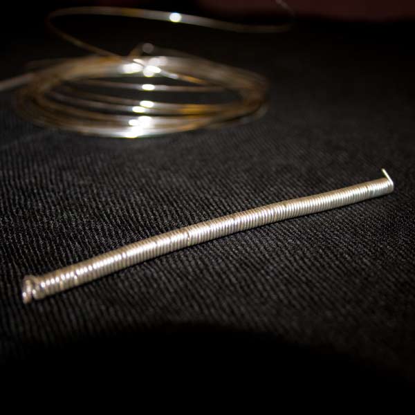 Wire after removing mandrel Wire after removing mandrel